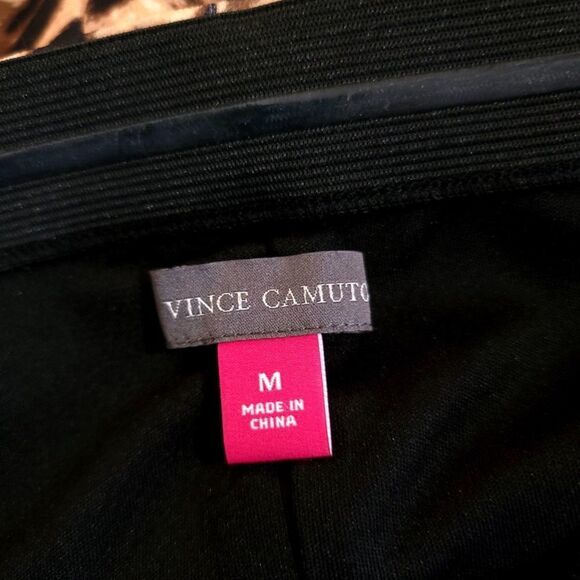 VINCE CAMUTO Trumped Sleeve Off Shoulder Mini Bodycon Dress Brown Cheetah Medium - Picture 12 of 13